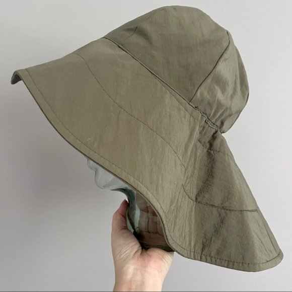 Vintage Pleasant Pheasant Khaki Green Rounded Bucket Gardening Sun Hat O/S 🇨🇦 - Picture 3 of 7